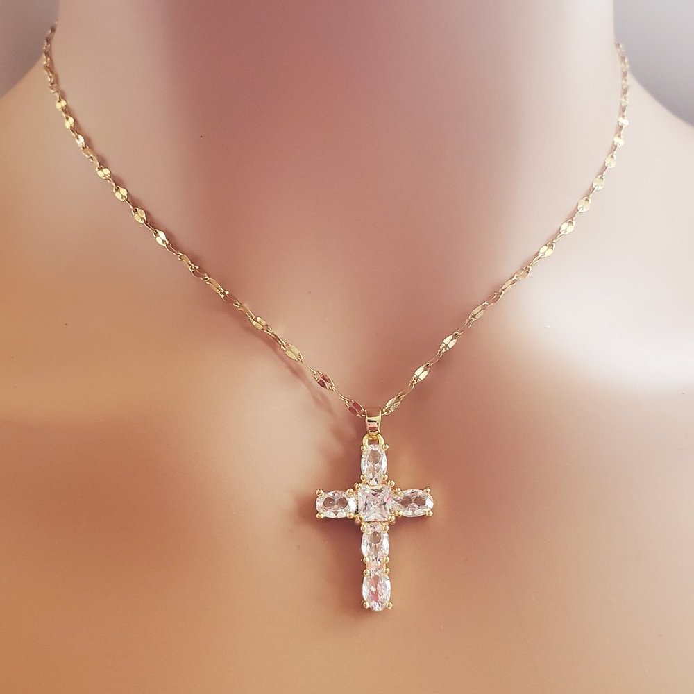 Cross Gold Necklace